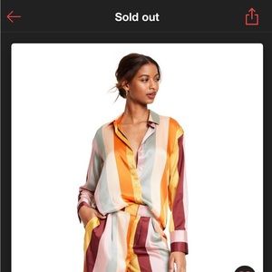 FeNoel x Target Stripe Long sleeve button down